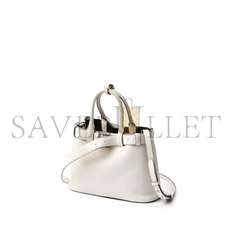 PRADA BUCKLE MEDIUM LEATHER HANDBAG WITH BELT 1BA434 (32*23*11cm) PRADA BUCKLE MEDIUM LEATHER HANDBAG WITH BELT 1BA434 (32*23*11cm)